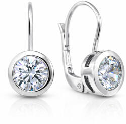 Soliter Brilio Silver Cercei atemporali din argint cu zirconi 436 001 00548 04