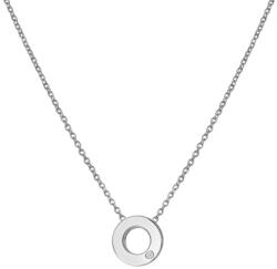 Hot Diamonds Colier minimalist din argint cu diamante Diamond Amulets DP892