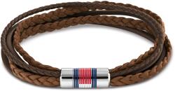 Tommy Hilfiger Brățară de lux din piele maro pentru bărbați Multi Layer 2790425