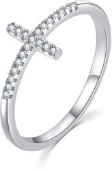 MOISS Inel elegant din argint cu cruce R00020 54 mm