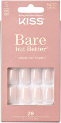 KISS Unghii false Bare but Better Nudies Short Squoval, 28 bucati, Kiss - vivantis