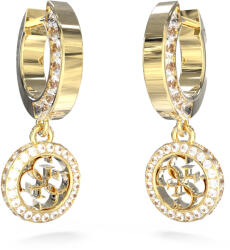Guess Cercei stilați placați cu aur cu pietre de zircon 4G Crush JUBE04165JWYGT/U