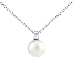Silvego Colier din argint cu perle albe Swarovski® Crystaks 12 mm LPS061912PSWW (lanț, pandantiv)