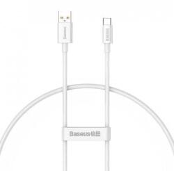 Baseus Cablu de date Baseus Superior, Fast Charging, USB la USB Type-C 100W, 1m, Alb