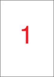 APLI Етикет, 210x297 mm, полиестер, устойчив на атмосферни влияния, матов, APLI, полупрозрачен, 20 етикета в опаковка 01225 (01225)