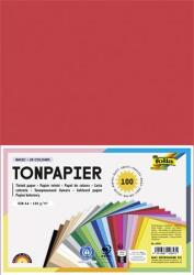 folia Цветна хартия A4, 130 g, 25x4 листа, FOLIA, смесени цветове 6499 (6499)