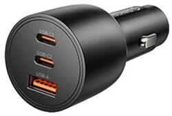 ORICO Autós töltő 2xUSB-C 1xUSB-A 165W fekete ORICO-PL-165-1A2C-BK-EP (ORICO-PL-165-1A2C-BK-EP)