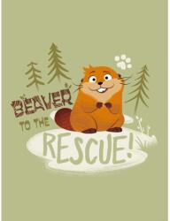 Komar falikép Disney-Pixar Agyugrász "Beaver to the Rescue" 30 cm x 40 cm zöld