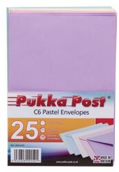 PUKKA PAD Плик, C6, перфориран, PUKKA PAD "Pastel", смесени цветове 9059-ENV (9059-ENV)