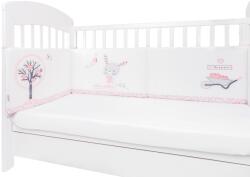 KikkaBoo Apărătoare pentru pătuț Kikka Boo - cu spumă, 180 cm, Pink Bunny (41101080048)
