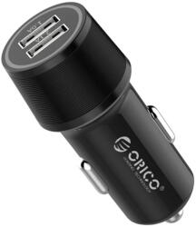 ORICO Autós töltő USB-A+USB-C fekete UCC-2U-BK ORICO-UCC-2U-BK-BP (ORICO-UCC-2U-BK-BP)