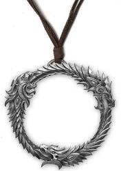 Gaya Entertainment The Elder Scrolls Online Медальон "Ouroboros" с метален дракон и кожено колие GE2238 (GE2238)