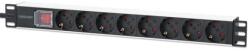 ICINTRACOM INTELLINET PDU 8x SCHUKO 19" 1U 2m Fekete 715126 (715126)