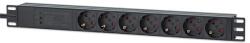 ICINTRACOM INTELLINET PDU 7x SCHUKO 19" 1U 3m Fekete 715140 (715140)