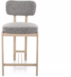 Signal Misaki H-2 Bárszék Szürke Textil Kaszmir Fém Vázzal (MISAKIH2KSZ)