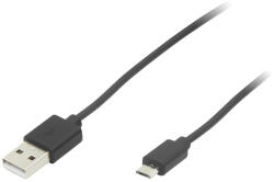  USB-A - micro USB-B kábel 0, 85 m, fekete - 66-113- (66-113)