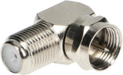  Egyenes-ről szögletesre réz F adapter (ZA-15)