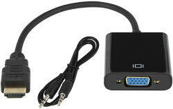 PROLECH HDMI-VGA átalakító audio kimenettel - 92-129- (92-129)