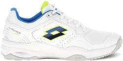 Lotto Încălțăminte de tenis pentru bărbați Mirage 600 V Clay All White/Dodgers Blue/Acacia Green EUR 44