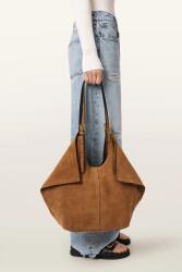 AllSaints шопинг чанта дамска от велур ARA (W338XC)