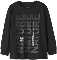 NAME IT tricou cu mânecă lungă pentru băieți cu inscripții negru (14A082)