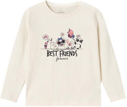 NAME IT fată tricou cu mânecă lungă crem (13D509)