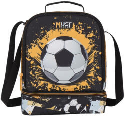 Luna Luna: Must Team Focilabda mintás hőtartós 2 rekeszes uzsonnástáska 22x16x28 cm (000587678) - jatekshop