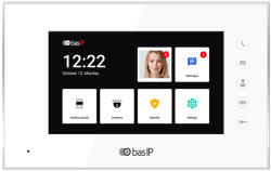 BAS-IP AQ-07LL WHITE - Monitor IP Interior, LCD de 7", PoE, SIP 2.0 - BasIP (EC-28537)