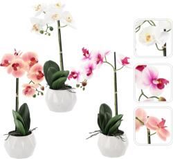 CHOMIK Floare artificială - Orhidee mix 3 culori 42 cm 1 bucată (CH-HID4818)