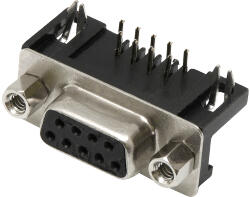  Conector unghiular D-SUB DB9 priză (F) (0008-)