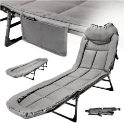  LUARO pat de călătorie pliabil pat de camping crap portabil comercial lumina 200x64cm (IK-KX3144)