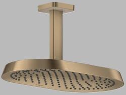 Hansgrohe Dus fix 370x220, 1jet, cu racord de tavan, bronz periat (Brushed Bronze), Axor ShowerSphere 39760140 39760140 (39760140)