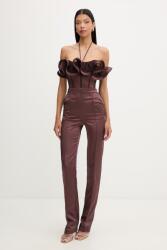 Elisabetta Franchi salopetă cu volane pentru femei PPY2-SKD01T_89X (TU06562E2)