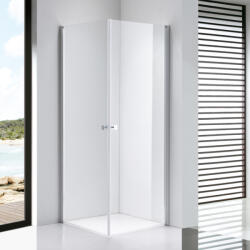 STUXI Bari Duo 80x80 cm szögletes nyílóajtós zuhanykabin, 6 mm vízlepergető üveggel, króm elemekkel (TL-6109-80-TL-6109-80)