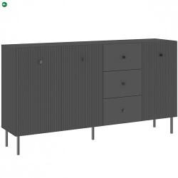 INTERMEBLE Komód Fekete Színben. VIENA CABINET 179 cm