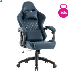  Irodai/gamer szék, kék, teherbírás 150 kg, SAMIE