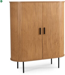 Mebel Elite Kétajtós tolóajtós komód 100 cm, tölgy színben TRISH
