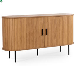 Mebel Elite TRISH komód 140 cm, kétszárnyú tolóajtós, tölgy