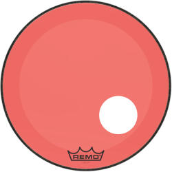 Remo Colortone Powerstroke 3 Clear Rosu 22" Bass - Fata rezonanta toba mare (P3-1322-CT-RDOH)