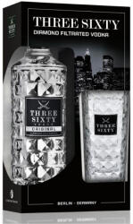 THREE SIXTY VODKA ajándékcsomag pohárral DRS (0, 7L / 37, 5%) - drinkmix