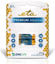 ETA Alkáli elem ETA PREMIUM ALKALINE 23A, 2 db-os csomagolásban (23APREM2) (ETA23APREM2)