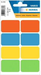 HERMA Etichete autocolante colorate, 25x40 mm, HERMA Vario 3681, 40 buc/set