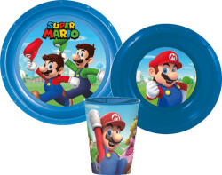  Super Mario Mushroom Kingdom étkészlet, műanyag szett (JVL55558) - aprotalpak