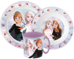  Disney Jégvarázs Autumn Leaves étkészlet, micro műanyag szett bögrével 390 ml (JVL22269) - aprotalpak