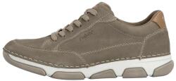 RIEKER Pantofi barbati, bej, casual, piele naturala, cu talpa joasa, Rieker 15900-25-Bej (Marime: 45) (15900-25-Bej-45)