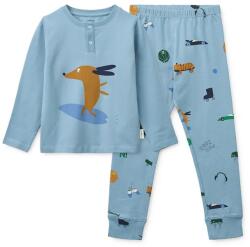 Liewood gyerek pizsama Wilhelm Printed Pyjamas Set - kék 110-116