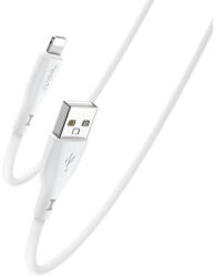 YESIDO CA119 szilikon kábel 12W USB/LIGHTNING 1M 2, 4A fehér (152056)
