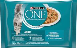 ONE Adult mélytengeri hallal és zöldbabbal 4x85 g - 340 g