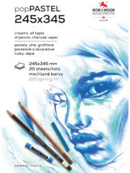 KOH-I-NOOR 9920 Rajzfüzet B/4 20 Ív/Csomag 220 Gramm Színes Lapok (I7500040006)