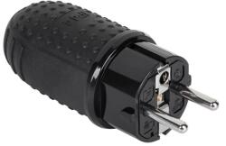 Rebel Stecher IP44 16A 250V negru pentru prelungitoare si aplicatii exterior (URZ3256)